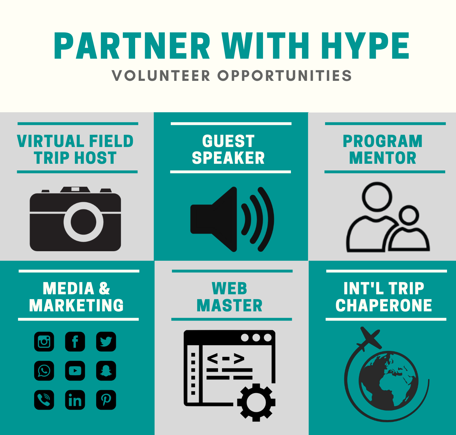HYPE Volunteer Opportunity Images